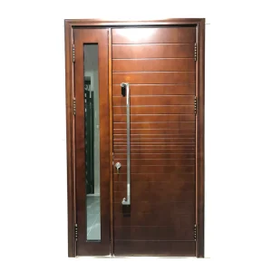 Modern Plain Solid Oak Wood Main Entrance Door