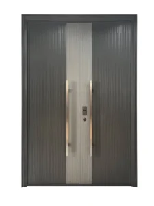 Modern Precision-Carved Cast Aluminum Waterproof Anti-Theft Door for Villas and Apartments