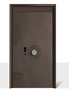 Modern Precision-Carved Exterior Entry Door for Villas and Apartments Customizable Color