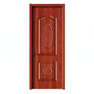 Modern Red Molded Melamine Wood Scratch-Resistant Interior Door for Bedroom, Entry, Villa, Residential, or Hotel Use