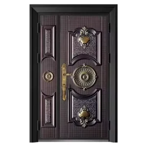 Modern Residential Cast Aluminum Pivot Entrance Door with Glass