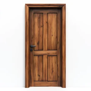 Modern Residential Interior Wood Door Single Leaf Composite MDF HDF PVC Laminated Door