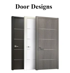 Modern Residential Single Leaf Composite MDF/HDF PVC-Laminated Pre-Hung Interior Wood Door