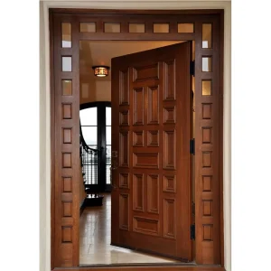 Modern Residential Solid Wood Front Entry Door