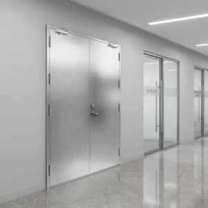 Modern SS304/SS316 Stainless Steel Fire Door for Commercial, Industrial, and Hospital Use