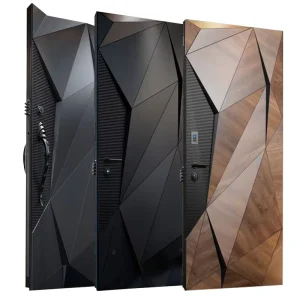 Modern Security Aluminum Entrance Door, Waterproof, Exterior Apartment Use