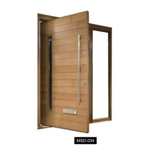 Modern Security Wood Front Entry Door for Home or Office, American Style, Custom Colors