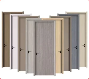 Modern Simple Style Waterproof Wooden Interior Door for Hotel Bedroom Apartment or Hall