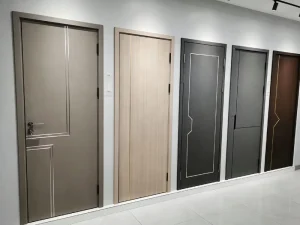 Modern Single-Opening Composite Carbon Crystal Interior Door, Sound-Sealed