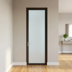 Modern Single-Pane Swing Door with Internal Aluminum Alloy Frame for Kitchens, Bathrooms, and Hotels