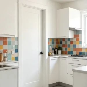 Modern Single-Panel Pine and PVC White-Primed Interior Shaker Door