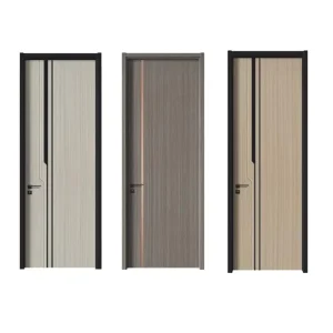 Modern Single-Person Bedroom Solid Wood Interior Door with Thermal Insulation and Finished Surface for Hotels, Schools and Warehouses