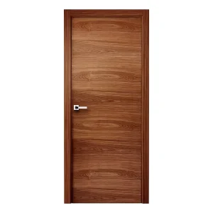 Modern Single Solid Wood Interior Door with Bedroom Handle
