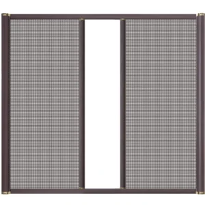 Modern Sliding Door Screen with Anti-Insect Mosquito-Proof Pleated Mesh Folding Net Trackless Glass for Villas