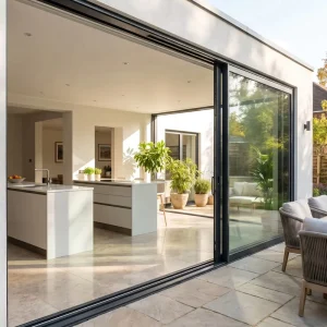 Modern Sliding Door Ultra-Slim Frame Double-Glazed Soundproof Kitchen Interior Living Room