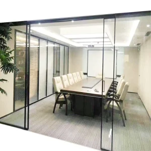 Modern Slim Aluminum Frame Tempered Glass Sliding Door Hotel Use Finished Surface Customized Size Made China