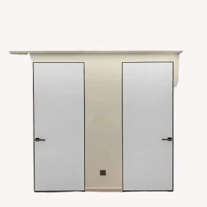 Modern Solid Wood Aluminum Wood Bedroom Door with Waterproof Frame, Finished Surface, and Hidden Design