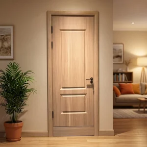 Modern Solid Wood Composite Interior Bedroom Door for Villas
