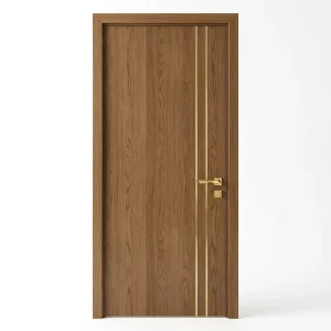 Modern Solid Wood Composite Interior Door with Waterproof Moisture-Proof Material for Bathroom or Kitchen