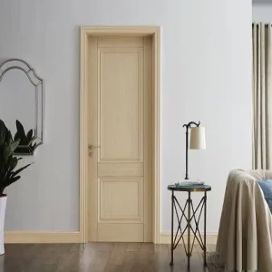 Modern Solid Wood Composite PVC Swing Door