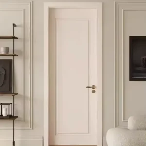 Modern Solid Wood Composite Panel Interior Door, Baking Paint Finish, Factory Direct Supply, for Bedroom Sets