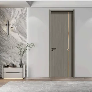 Modern Solid Wood Core Composite Interior Door Finished Carbon Composite Living Room Apartment Bedroom Entry