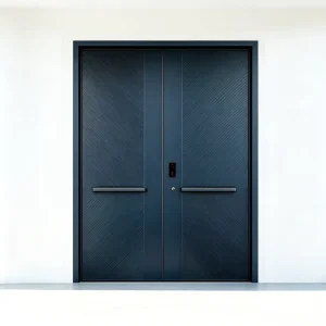 Modern Solid Wood Exterior Front Entry Door for Luxury Villas and Houses