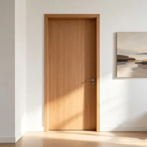 Modern Solid Wood Front Entry Double Door Sound Insulation Hotel Living Room Bedroom Exterior Door
