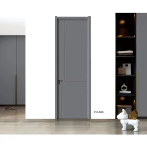 Modern Solid Wood Interior Bedroom Door Skin with Waterproof Soundproof Melamine Finish for Hotels and Bedrooms