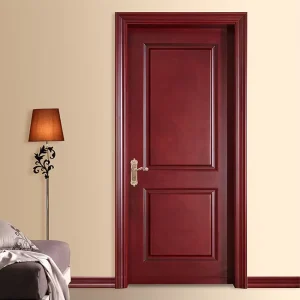 Modern Solid Wood Interior Door Custom Wooden Door House Villa Apartment Hotel OEM ODM Factory