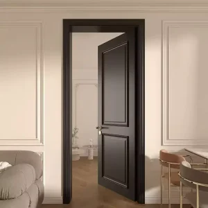 Modern Solid Wood Interior Door for Home Villa Courtyard Dining Room Bedroom Manor Finished Surface
