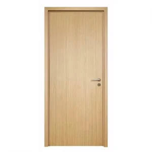 Modern Solid Wood Interior Door with Moisture Resistance and Thermal Insulation for Bedroom or Villa