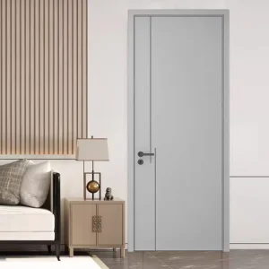 Modern Solid Wood Paint-Free Interior Door, Multi-Layer, Moisture-Proof & Waterproof