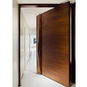 Modern Solid Wood Pivot Entry Door