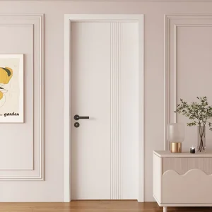 Modern Solid Wood Single Interior Door for Bedroom, Office, Living Room, Dressing Room