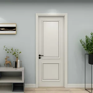 Modern Solid Wood Waterproof Interior Doors with Customizable Paint Colors