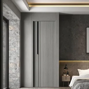 Modern Solid Wood Waterproof Paint-Free Interior Door Set for Bedroom