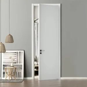 Modern Solid Wood Waterproof Paint-Free Interior Door for Bedroom Apartment Hotel
