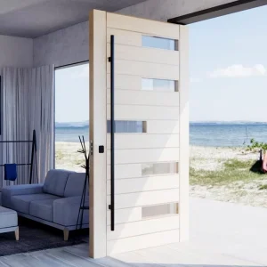 Modern Solid Wooden Exterior Pivot Entry Door for Villa