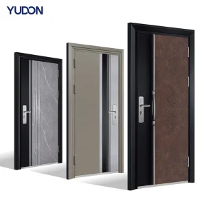 Modern Soundproof Fireproof Stainless Steel Entrance Door for Homes