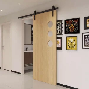 Modern Soundproof Sliding Barn Door for Kitchen and Bathroom