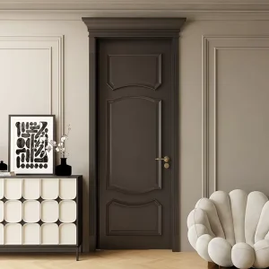 Modern Soundproof Solid Wood Interior Single Door for Bedrooms, Offices, Living Rooms and Dressing Rooms
