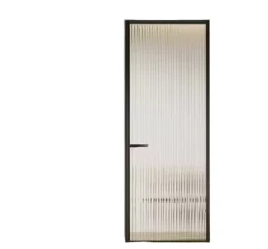 Modern Soundproof Waterproof French Swing Door with Aluminum Alloy Glass Frame