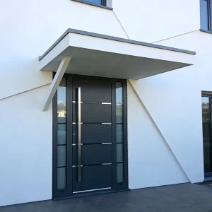 Modern Stainless Steel Double Swing Door, High-Security Steel Door