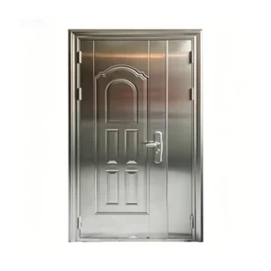 Modern Stainless Steel Security Entrance Door for Residential Projects