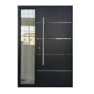 Modern Stainless Steel Security Entrance Pivot Swing Door with Smart Lock