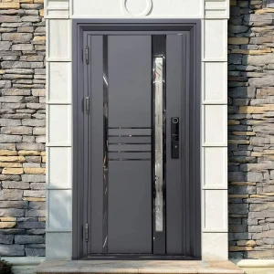 Modern Stainless Steel Security Entry Door, Waterproof, Anti-Theft, Exterior, Side Opening, Living Room Use