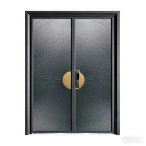 Modern Stainless Steel Security Entry Door with Anti-Deformation, Sound Insulation, Fireproof and Waterproof Features for Apartments