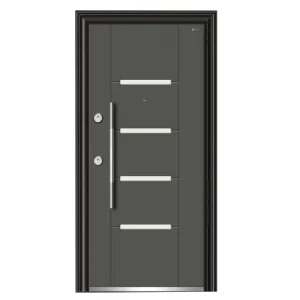 Modern Stainless Steel Single Entrance Door, Soundproof Security Door for Home