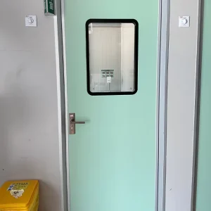 Modern Stainless Steel Windproof Hospital Negative Pressure Interior Clean Room Hermetic Swing Door Customized Color Size